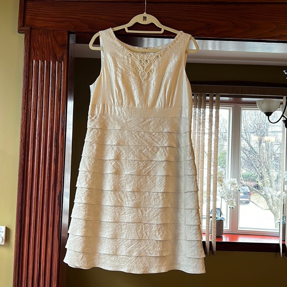 Beige dress size 14 from dress barn